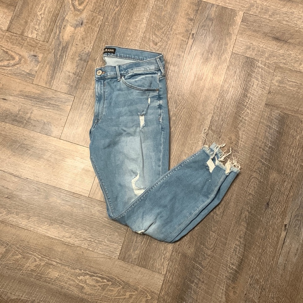 distressed jeans